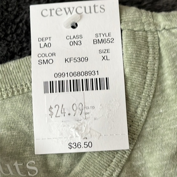 NWT Boys J Crew Crewcuts L/S Slub Knit Cotton Tee Size XL (12-14) - Picture 4 of 5